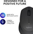 Logitech M280 : The Perfect Wireless Mouse for Office and Home Use + free Logitech mousepad | Logitech wireless mouse black for Pc Mac OS/Windows/Linux. 