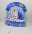 WELCOME THE LITTLE MAN ITS A BOY BABY SHOWER BANNER. 