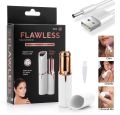 Flawless Facial Hair Remover for Women – Cell Operated, Portable Lipstick Design, Painless Face Hair Trimmer. 