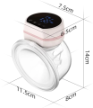 Mamomy Wearable Breast Pump Hands Free Electric Portable Wireless Breast Pumps, 3 Modes & 9 Levels Breastfeeding Milk Pump Smart Display, 24mm Pink MZ-610. 