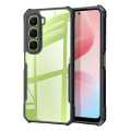 Infinix Hot 60I  ipaky Protecticve Anti-Shock Clear Transparent Case Cover - Black. 