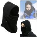 Neck Warmer Motorcycle Helmet Cap - Men's and Women's Winter Windproof Cap Thick Double Warm Face Cover Cap, Black Thermal Fleece Balaclava Hood Skiing Cycling Motorcycle Full Face Mask. 