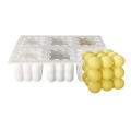Bubble Candle Molds Silicone 6 Cavity Bubble Cube Silicone Candle Mold 3D Bubble Ball Mousse Cake Silicone Mold for DIY Crafts Making Handicrafts Candle Decorations. 