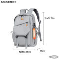 BAGSTREET Laptop Bag for Men and Women Water Resistant Polyester Business Travel Backpack 15.6 Inch. 