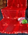 Ayesha Styleup's Casual Net Dupatta with Same Colored Silk Ribbon Flowers and Beads – Full-Size Stole, 84" x 41" Lightweight Stoller / Dupatta For Girls And Ladies. 