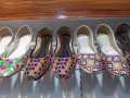Multani Ladies Khussa,Handmade Women Traditional Jotti Multicoloured embroided Elegant and Fancy Nagra. 