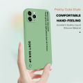 BILI for Infinix Note 10 Back Cover Motto Dont Give Up Multicolor Liquid Silicone Phone Case Soft Square Lens Protection Phone Cases. 