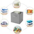 Cube Box- Storage  Box, Stprage Bin- Foldable Fabric Storage Box Square Bin - Lightweight Organizer with Dual Handles for Nursery, Closet, and Drawer - Space-Saving Cloth Baskets for Home Organization. 