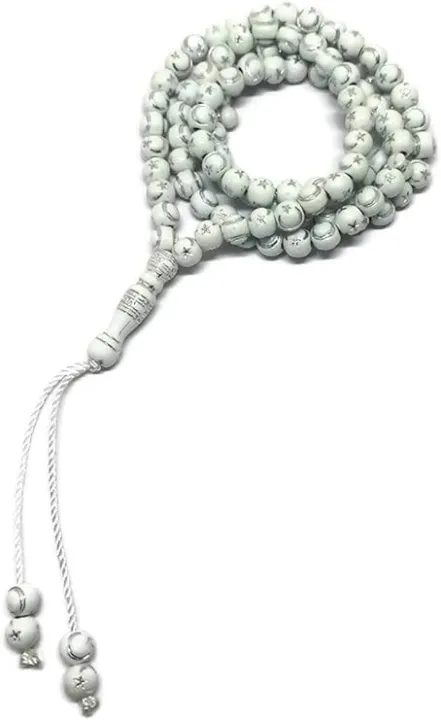Muslim%20Tasbih%20%20Moon%20Star%20Engraved%20on%20Islamic%20Religious%20Eid%20Ramadan%20Gift%20%7C%20Handmade%20Rosary%20100%20Islamic%20Prayer%20Beads%20Arabic%20String%20%7C%20white%20color%20-%20Image%204