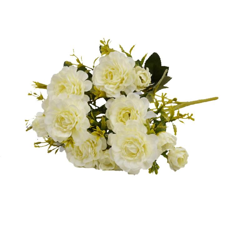 Decorative Realistic Fake Rhododendron Wedding Decor Scene Layout with Single Branch & Multiple Forks