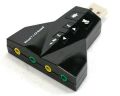 Virtual 7.1 Ch USB 2.0 3D Sound Card Adapter. 