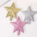 Festive Star-shaped Ornament For New Year's Decoration Sparkling Star-shaped Christmas Decoration Glittery Star Pendant Decoration Christmas Star Tree Topper LED Christmas Tree Topper Star. 