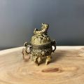 1pc Metal Kirin Divine Beast Indoor Chinese Ornament for Home, Office Indoor Fragrance Burner. 