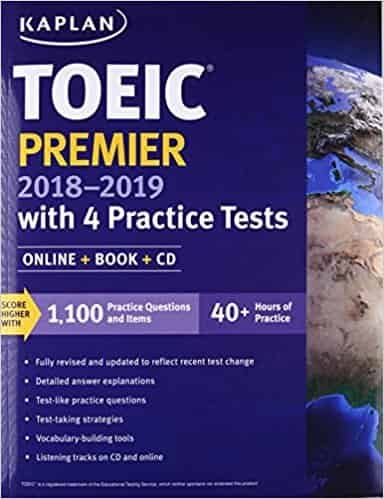 Liberty Books | Toeic Premier 2018-2019 With 4 Practice Tests: Online + Book + Cd (Kaplan Test Prep) by Kaplan (100% Original)