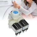 Washing Machine Water Inlet Valve Replacement Solenoid Double Head Valve Washer Accessories AC220V‑240V. 