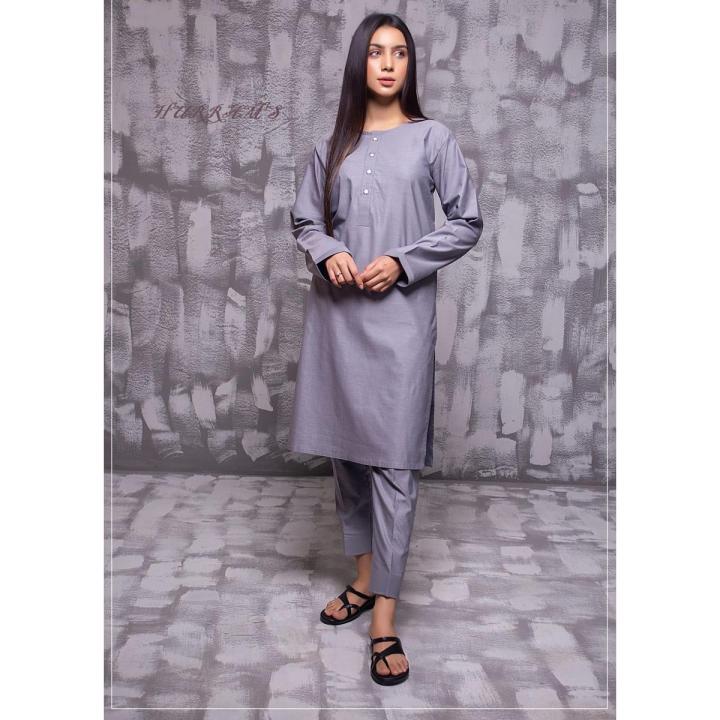 Hurram s stitched casual dress for girls ladies shalwar kameez plain dress for girls stitched shirts and trouser for ladies and girls summer collection. Daraz.pk