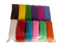 Pack of 12 Large Black & Multi Color Hair Pony Bands for Girls - Full Hair Ties. 