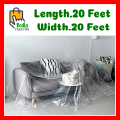 20 × 20 Feet Large Polythene Plastic Dust Sheet Cover DIY Decorators Painting Decorating Pure Flexible Quality. 