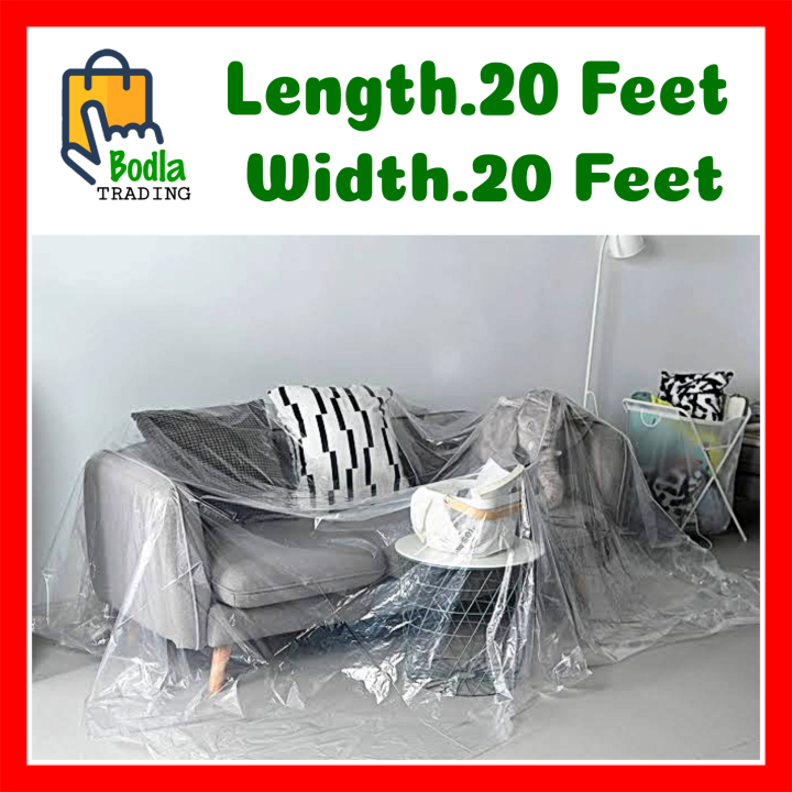 20%20%C3%97%2020%20Feet%20Large%20Polythene%20Plastic%20Dust%20Sheet%20Cover%20DIY%20Decorators%20Painting%20Decorating%20Pure%20Flexible%20Quality%20-%20Image%202