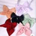 1Piece   Big Hair Bow Ties Hair Clips Satin Two Layer Butterfly Bow For   Girls Bowknot Hairpin Trendy Hairpin Hair Accessories. 