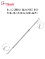 Glamorous Face Professional Blackhead Remover Pin Needle Extractor Acne Pimple BC05 Black Head Pin For Effective Blackhead Removal - 100% stainless steel. 