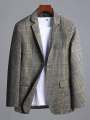 ELO - Fashion Men's Gingham Style Winter Coat For Men. 