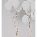 80 White Latex Balloons Pack For Birthday - Anniversary Decoration , Baby Shower Decoration and Party Decoration - Bridal Decoration Balloons. 