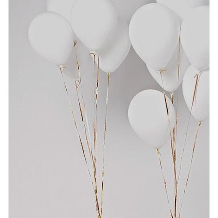 80 White Latex Balloons Pack For Birthday - Anniversary Decoration , Baby Shower Decoration and Party Decoration - Bridal Decoration Balloons