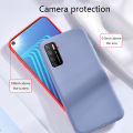 Biruiqu For Infinix Note 7 Lite Case Liquid Silicone Soft Gel Rubber Shockproof Cover. 
