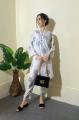 Shah g Classy Collection Stitched New Leaf Print Linen 2pc trendy printed dress/suit for women and girls. 