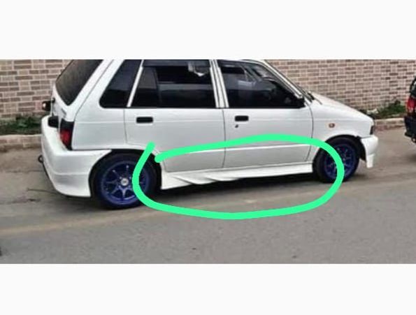 Suzuki Mehran Body kit only Side Skirts Foot Board | Daraz.pk