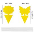 20Pcs Sticky Trap,Fruit Fly and Gnat Trap Yellow Sticky Bug Traps for Indoor/Outdoor Use Insect Catcher for White Flies. 