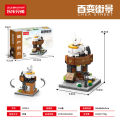 Lele Brothers New Product 8755 Mini Street View Compatible Lego City Building Model Kids Toy Building Blocks Wholesale. 