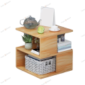 Rectangle Hallow Design Night Stand Storage Bedside Table Sofa modern end side coffee table with storage shelf living room. 