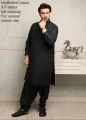 black cotton unstitched for men. 