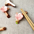 Tableware Chopstick Rest Sushi Cherry Blossom Chop Sticks Holder Rackceramic. 