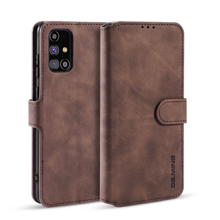 For Samsung Galaxy M31s Premium PU Leather Magnetic Flip Case