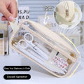 SF Kawaii Pencil Case Transparent Pen Bag Cartoon PVC Pouch Waterproof Box for Girls Students Cute School Supplies Stationery. 