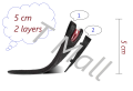 PU Breathable Height Increase Shoe Insole Air Cushion Taller Shoes Insoles Heel Insert For Men Women. 