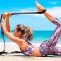 180cm Yoga Strap Stretch Training Belt Fitness Buckle 3 Elastic Durable D-ring Adjustable Color Cotton Straps Band Exer K8m3. 