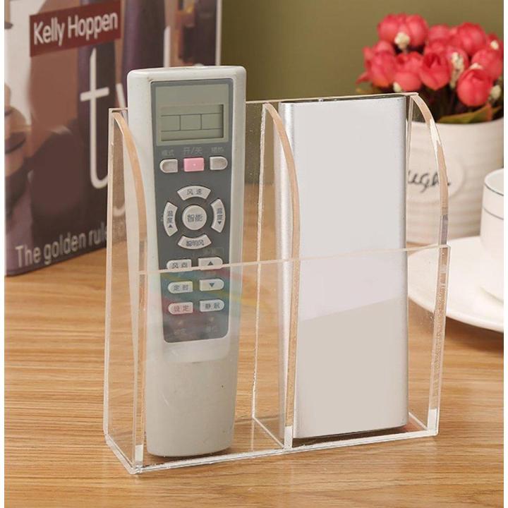 Transparent Remote Control Rack Acrylic Wall Mount 2 Case