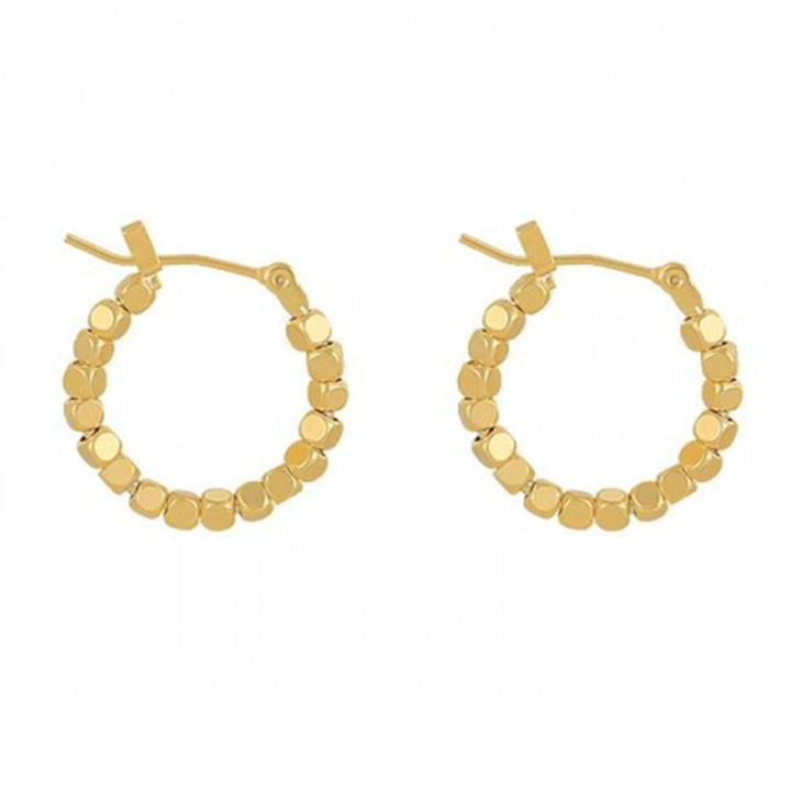 Party Earrings Good Workmanship Square Metal Ball Circle Ear Clips