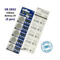 Glucometer Lithium Battery Cell CR2032 (Pack of 5). 
