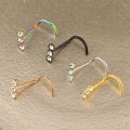 Goth Stainless Steel Nose Screw Studs Nostril Multicolour Nose Piercing Jewelry Geometric Party. 
