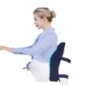 FixOrtho BackCare Foam Cushion For Office Chair & Car Seat with MASSAGE BUBBLES Support - Upper & Lower Lumbar Support. 