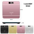 ✅100% original lucky iscale digital LCD electronic tempered glass bathroom weighing scale. 