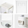1PC Wall Mounted Whole Grain Rice Storage Tank, Pressed Grains, Wall Mounted Dry Food Dispenser,  1500ML Whole Grain Storage Boxes. 