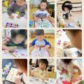 Liberty Mall 12 Color Washable Ink Stamp Pad 16 Cartoon Finger Painting Cards Finger Drawing Toys Boys Girls Party Favor Kids Gift. 