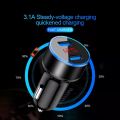 Car Charger For Cigarette Lighter Smart Phone USB Adapter Mobile Phone Charger Dual USB Digital Display Voltmeter Fast Charging. 