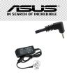40W LAPTOP Charger For Eee Pc 1001P 1001Px 1005 1005Ha 1005Hab 1005Pe 1008P 1015P With Power Cord. 